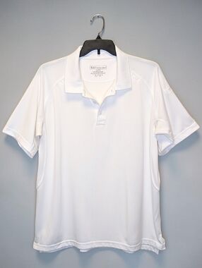 5.11 Tactical Series White Polo Shirt Mens XL Performance Short Sleeve Uniform